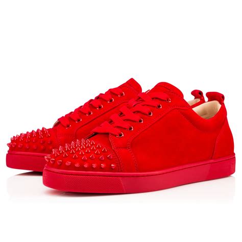 red christian Louboutin shoes men